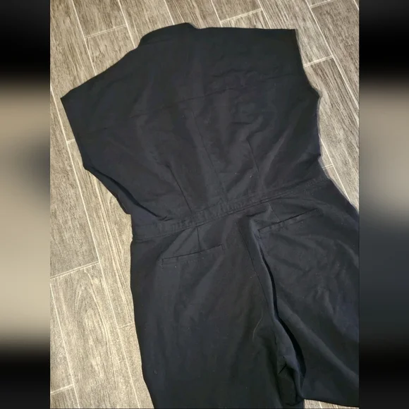 Figs Technical Collection Rafaela Cargo Scrub Jumpsuit Womens 2XL Black Nurse - Picture 5 of 8